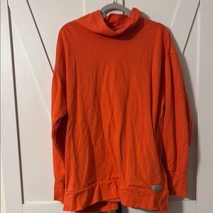 Orange Eddie Bauer High-Neck Sweatshirt